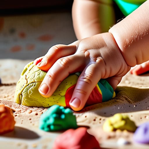 Children enjoying The Classic Playdough Battle.