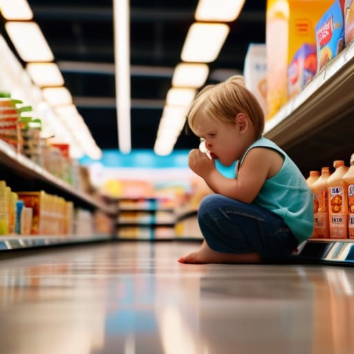 Managing toddler tantrums in public spaces.