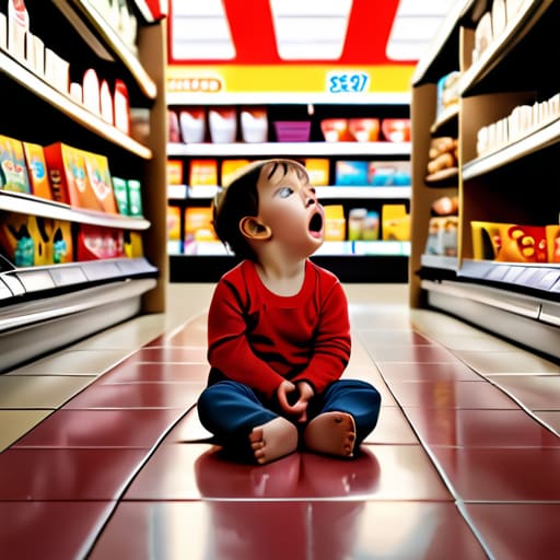 Managing toddler tantrums in public places.